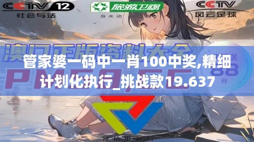 管家婆一码中一肖100中奖,精细计划化执行_挑战款19.637