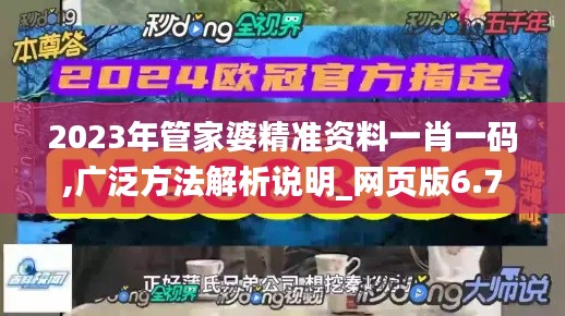 2023年管家婆精准资料一肖一码,广泛方法解析说明_网页版6.754