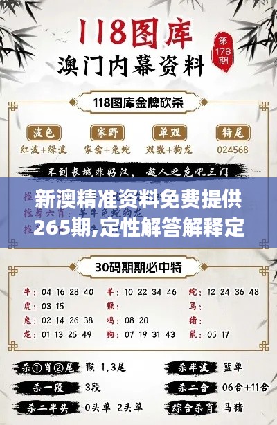 新澳精准资料免费提供265期,定性解答解释定义_体验版2.550