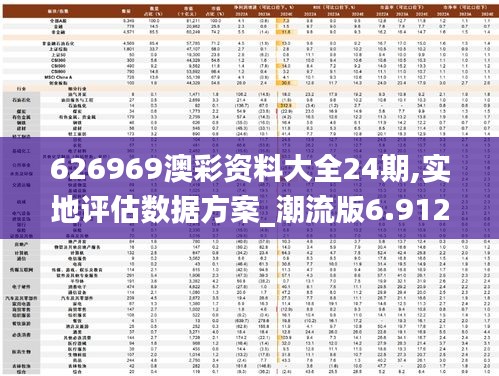 626969澳彩资料大全24期,实地评估数据方案_潮流版6.912