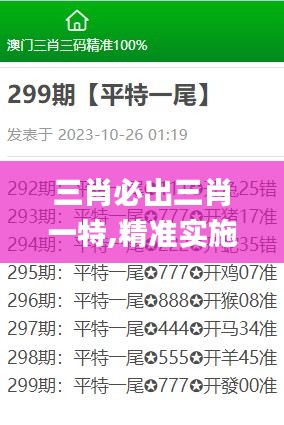 三肖必出三肖一特,精准实施分析_战略版3.855