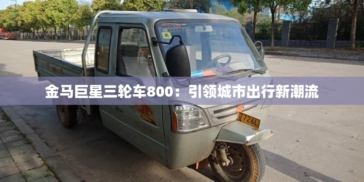 金马巨星三轮车800:引领城市出行新潮流