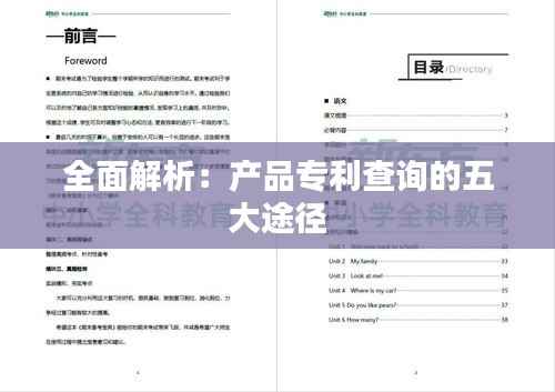 全面解析：产品专利查询的五大途径