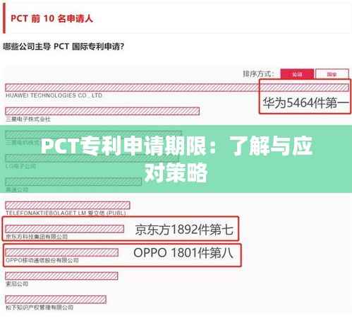 PCT专利申请期限：了解与应对策略