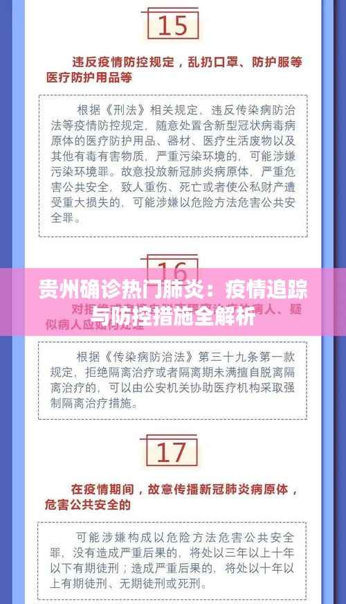 贵州确诊热门肺炎：疫情追踪与防控措施全解析