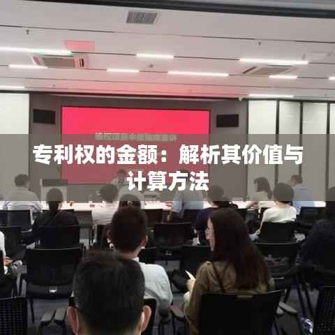 专利权的金额:解析其价值与计算方法