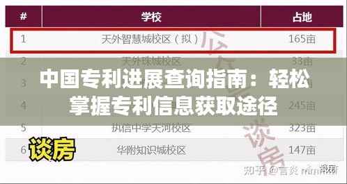 中国专利进展查询指南：轻松掌握专利信息获取途径