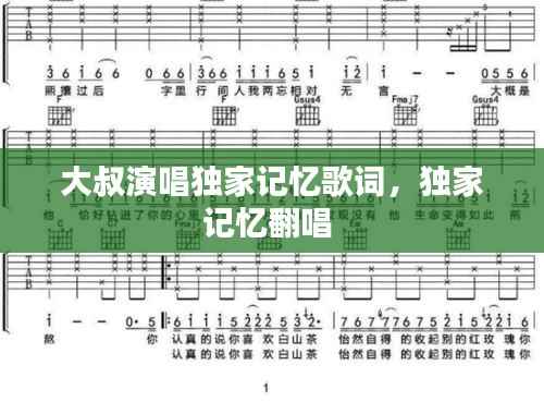 大叔演唱独家记忆歌词，独家记忆翻唱 