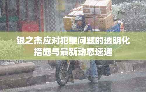 银之杰应对犯罪问题的透明化措施与最新动态速递