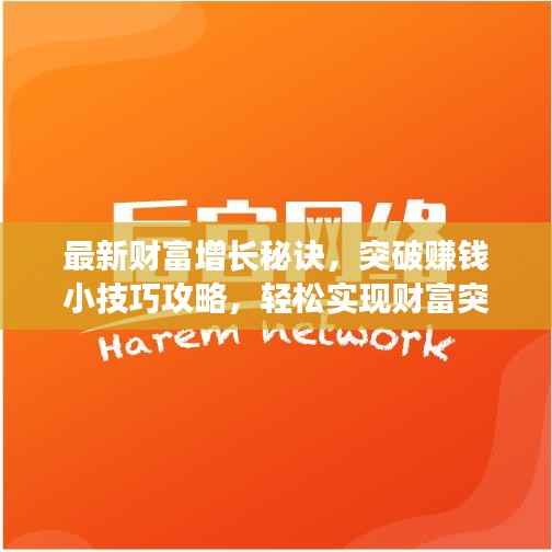 最新财富增长秘诀，突破赚钱小技巧攻略，轻松实现财富突围！