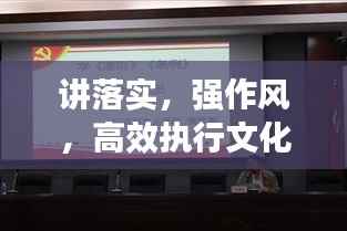 讲落实,强作风,高效执行文化的深度探索