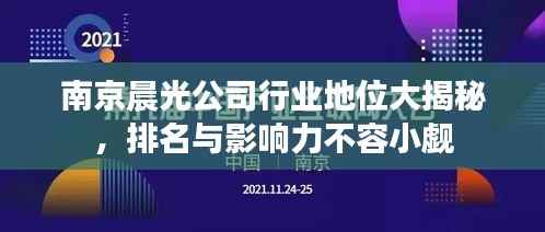 南京晨光公司行业地位大揭秘，排名与影响力不容小觑
