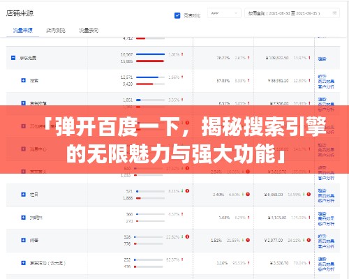 「弹开百度一下，揭秘搜索引擎的无限魅力与强大功能」