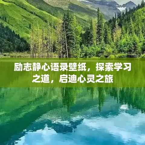 励志静心语录壁纸，探索学习之道，启迪心灵之旅